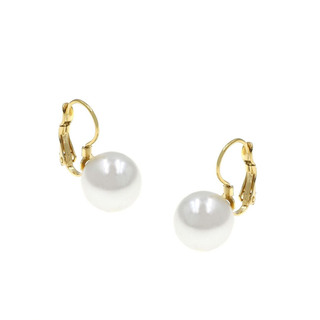 Women's Earrings With Pearl 316L Steel 303100436