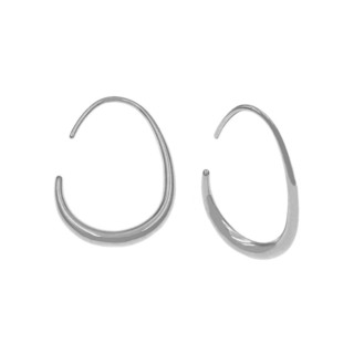 Women's Earrings Hoops Oval Steel 316L 303101622.large