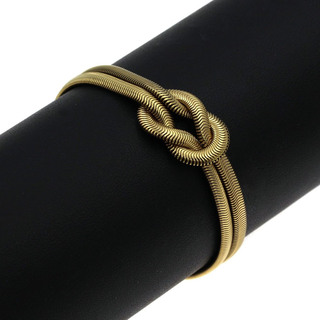 Women's Bracelet With "Ηercules' Knot" Steel 316L- Gold IP 306101564.100