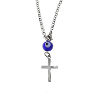 Car Amulet Cross Steel 316L with Eye 309400929
