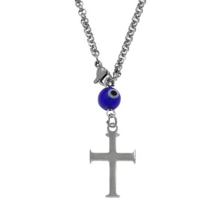Car Amulet Cross Steel 316L With Eye 309401210