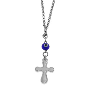 Car Amulet Cross Steel 316L With Eye 309408180