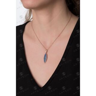 Women's Drop Necklace Arteon 32018 925 Silver With Stones