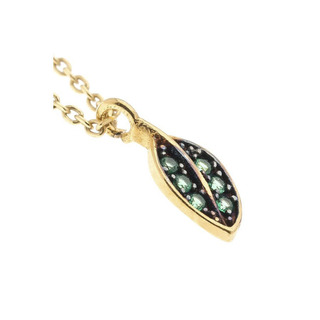 Women's Necklace Necklace 32311 Arteon Silver 925 Gold Plated Green Zircon