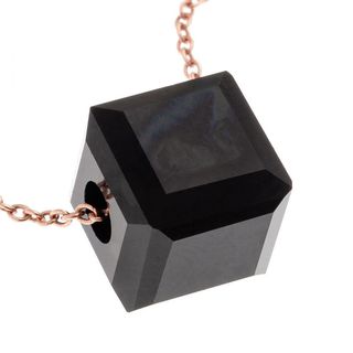 Silver 925 necklace with stone cube made of crystal for  pendant, Arteon 32477-047
