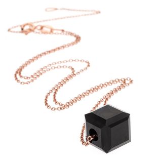 Silver 925 necklace with stone cube made of crystal for  pendant, Arteon 32477-047