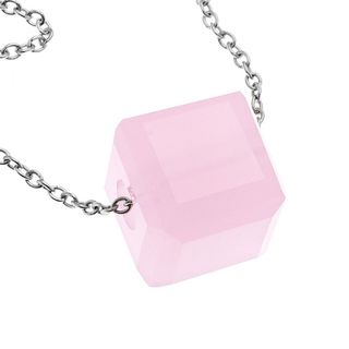 Silver 925 necklace with stone cube made of crystal for  pendant, Arteon 32477-047