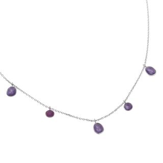 Women's Petals Necklace 32886 Arteon Silver 925-Purple Enamel