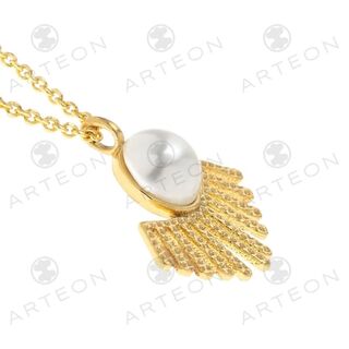 Women's Necklace With Pendant Eye Silver 925-Gold Plating, 32981 Arteon