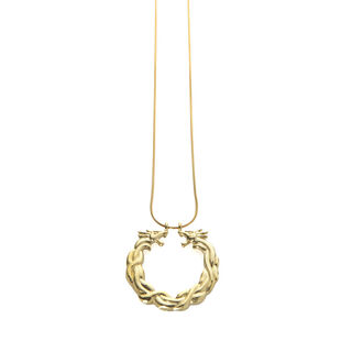 Women's Necklace ROAR Bronze Gold Plated Desperate Design
