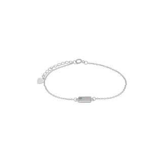 Women's Bracelet Eye Silver 925 -Rhodium Plating-Turquoise 3A-BR490-1Q Prince