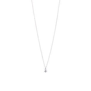Women's Necklace Silver 925 Sngle Stone Zircon 3A-KD557 Prince