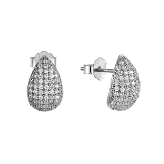 Women's Hive Hollow Earrings Silver 925 3A-SC739-1 Prince