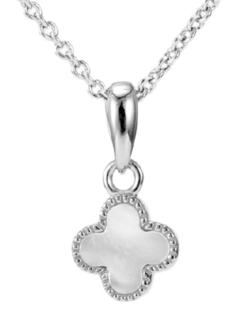 Women's Necklace Cross Silver 925 White Mother Of Pearl 3TA-KD173 Prince