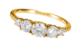 Γυναικείο Δαχτυλίδι Με Ζιργκόν Επιχρυσωμένο Ασήμι 925 3TA-RG147 Prince