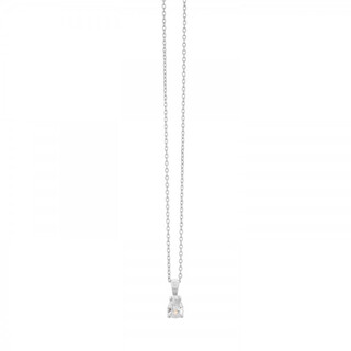 Women's Necklace Silver 925 Tear Zircon 3ZK-K172 Prince