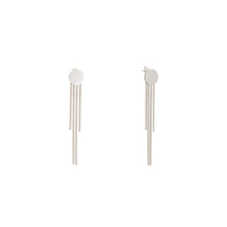 Women's Long Earrings 42AD-SC005S Visetti Steel 316L