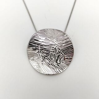 Women's Necklace Embossed Element 42M-KD014S Visetti Steel 316L