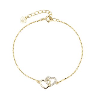 Women's Bracelet Silver 925 Heart Zircon 4A-BR072 Prince