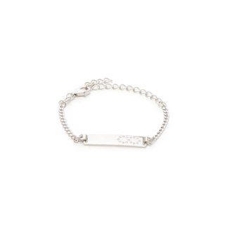 Children's Identity Bracelet With Infinity Symbol With Zircons Silver 925-Rhodium Plated 4B-BR255-1 Prince