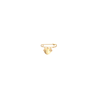  Baby Pin Silver 925 With White Zircons And Plaque 4B-KF007 Prince