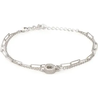 Women's Bracelet Silver 925 Circle Zircon 4TU-BR042 Prince