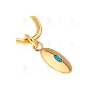 Women's Hoop Earrings  With Circular Element Silver 925 50922 ARteon