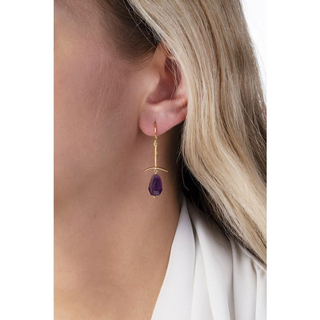 925o silver earrings with pendant irregular stone Arteon 50985-000
