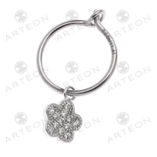 Women'sHoop  Earrings Flower  51056 Arteon Silver 925