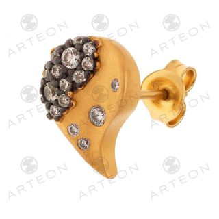 Women's Earrings With Stones Mosaic 51060 Arteon Silver 925 Gold Plating