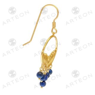 Women's Hanged Earrings Silver 925-Gold Plated 51218 Arteon