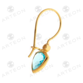 Women's Drop Earrings Arteon 51517 Silver 925-Gold Plated With Stone