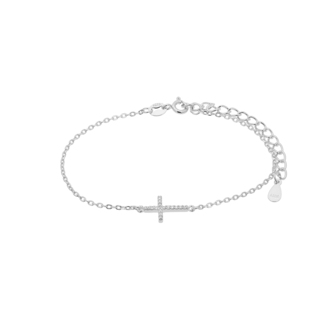 Women's Bracelet Cross Silver 925 Zircon 5TU-BR055 Prince