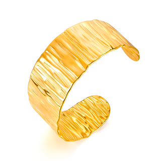 Women's Cuff-Bracelet 62B-BR003G Visetti Steel 316L-Gold Plating IP