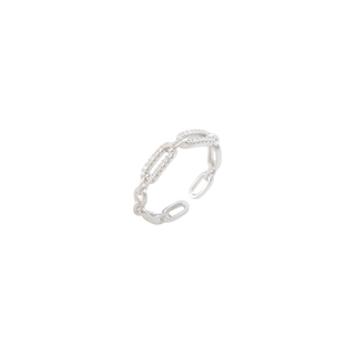 Women's Ring With Zircon Silver 925 6TU-RG041 Prince
