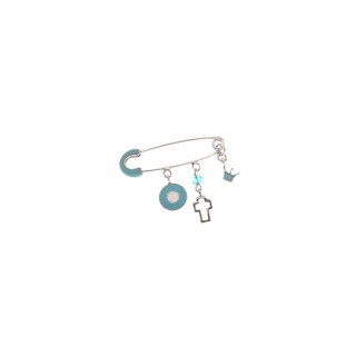 925 silver baby safety pin with crown-cross-ευε, Arteon 77533