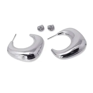 Women's Hoop Earrings Eliza Steel CPE103PL Anartxy