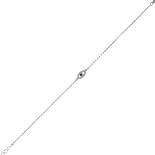 Women's Bracelet Silver 925 Eye Zircon 8A-BR247-1M Prince