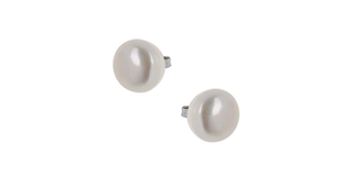 Women's Stud Earrings Silver 925 Genuine Freshwater Pearl 9W-SC005-1 Prince