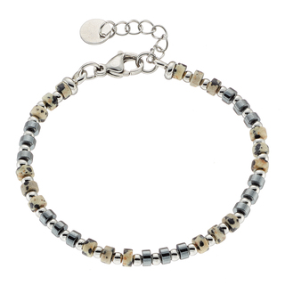 Ανδρικό Βραχιόλι Με Ημιπολύτιμες Πέτρες Ατσάλι 316L N-00556 Artcollection