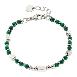 Ανδρικό Βραχιόλι Με Ημιπολύτιμες Πέτρες Ατσάλι 316L N-00557 Artcollection