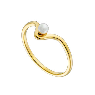Women's Ring White Pearl Steel 316L N-02533  Artcollection