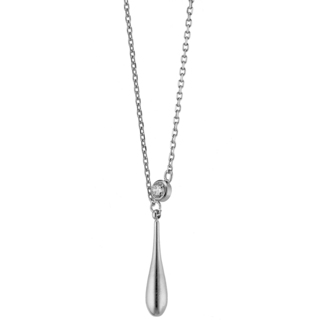 Women's Necklace  Drop And Sphere Steel 316L N-07355  Artcollection