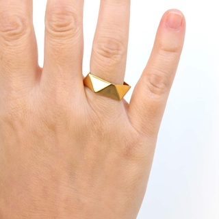 Women's Ring Alton Jamestown AAN947D14 Anartxy Surgical Steel 316L-Gold Plated