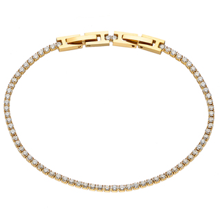 Γυναικείο Βραχιόλι N-01055 Artcollection Ατσάλι 316L Λευκά Κρύσταλλα