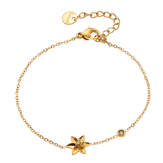 Women's Bracelet Flower-Crystal Steel N-01063 Artcollection