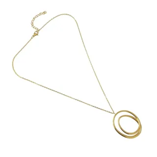 Women's Necklace Canberra Steel-Gold Plated BCO718D Anartxy