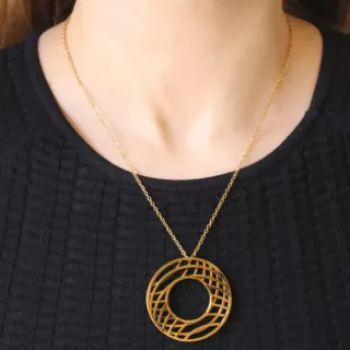Female Necklace Alton BCO845D Anartxy Steel 316L- Gold Plating ip