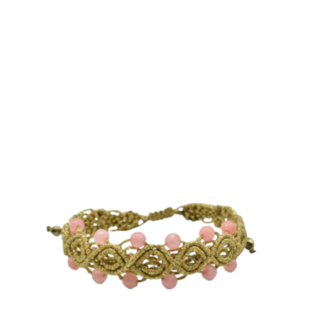 Women's Handmade Macrame Boho Bracelet-Brass-EW34 Astra Collection