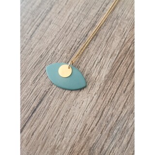 Γυναικείο Χειροποίητο Κοντό Μενταγιόν Με Αλυσίδα 